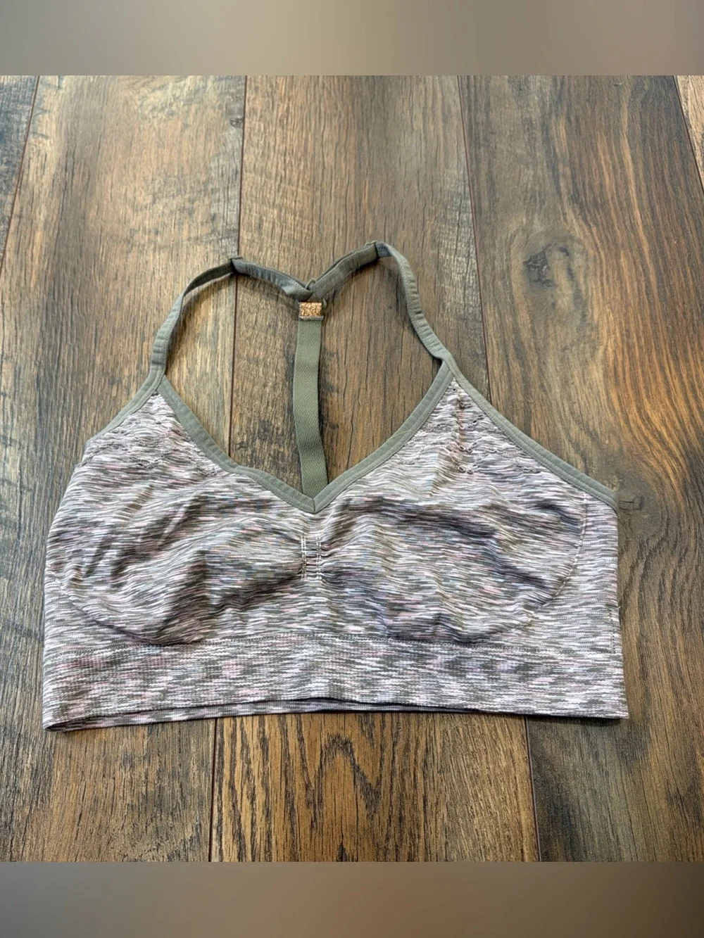 Justice Girls Training Sports Bras, Set Of Two, Green Pink, Size Medium 36/38